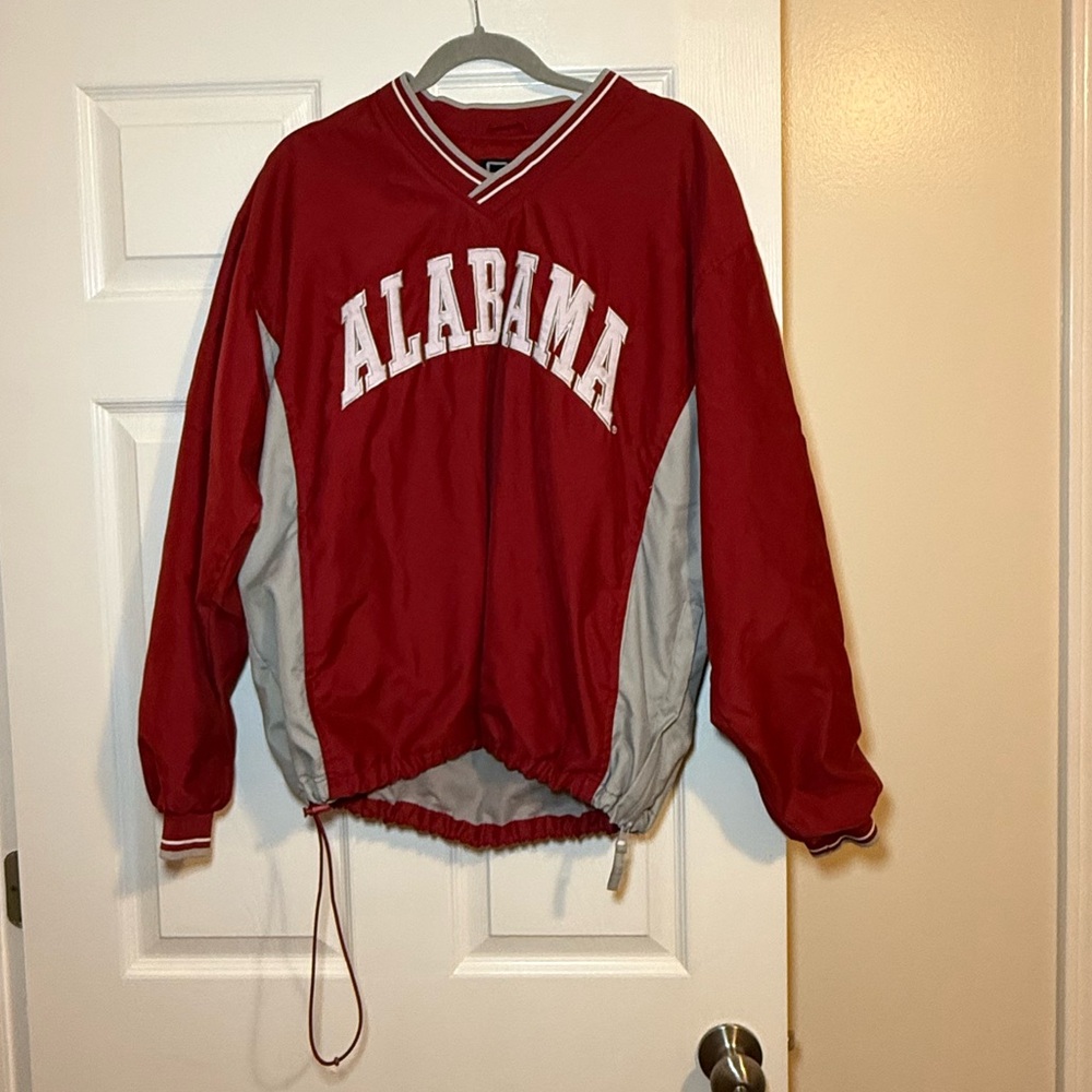 Crable Sportswear University of Alabama Windbreaker Pullover- Unisex Size Medium